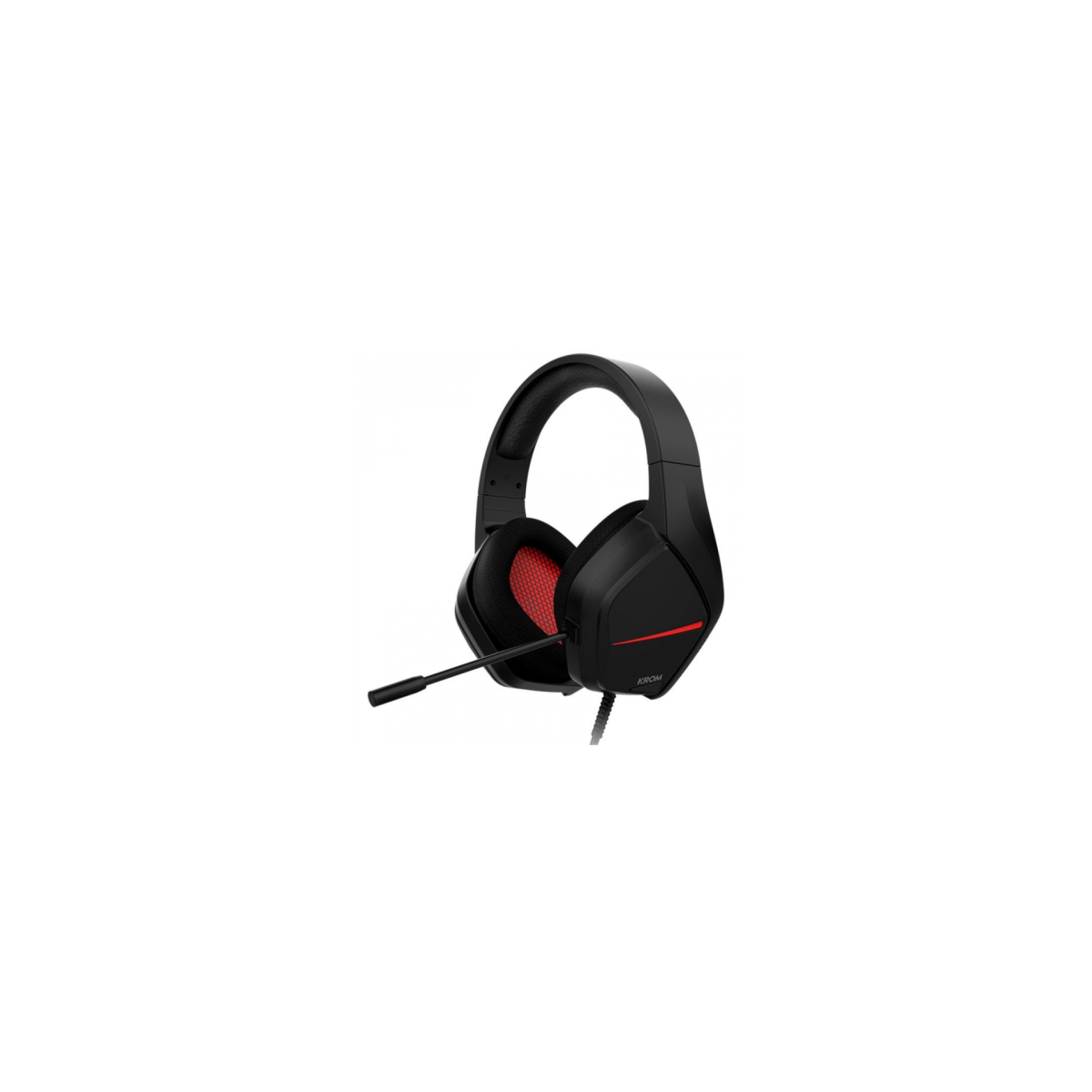 KROM AURICULARES GAMING NEGRO ROJO