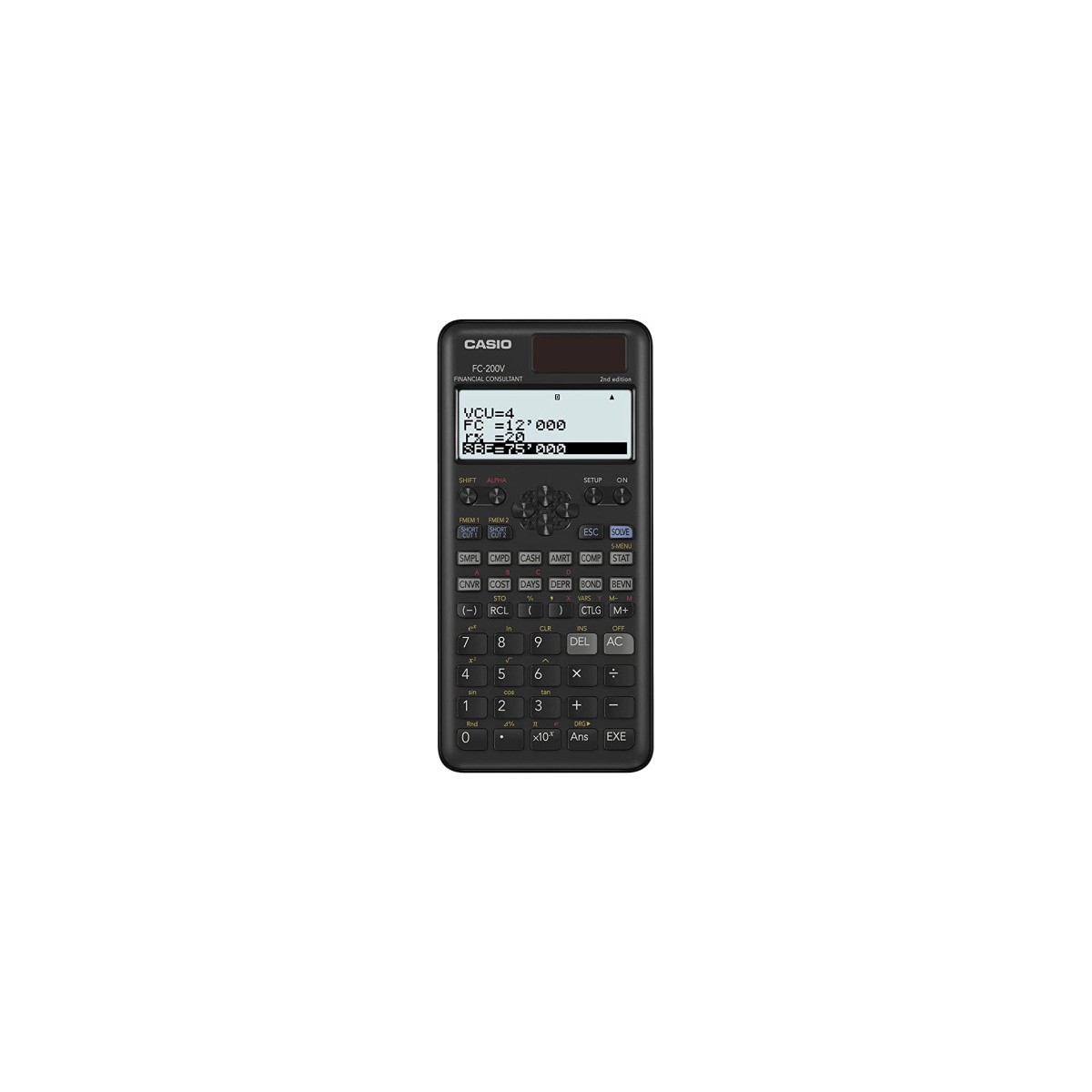 CALCULADORA FINANCIERA CASIO FC 200V 2