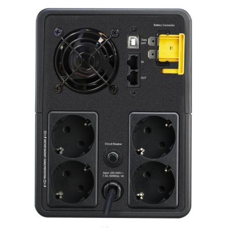 16577-APC BX1600MI-GR sistema de alimentacion ininterrumpida (UPS) Linea interactiva 1,6 kVA 900 W 4 salidas AC