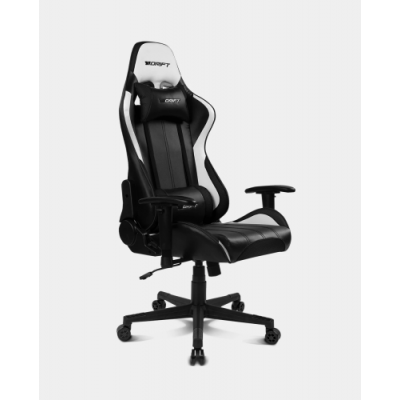 DRIFT DR175 Silla para videojuegos universal Asiento acolchado Negro Blanco