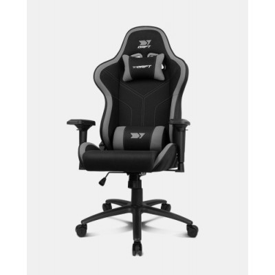 DRIFT DR110BGRAY silla para videojuegos Butaca para jugar Asiento acolchado Negro Gris