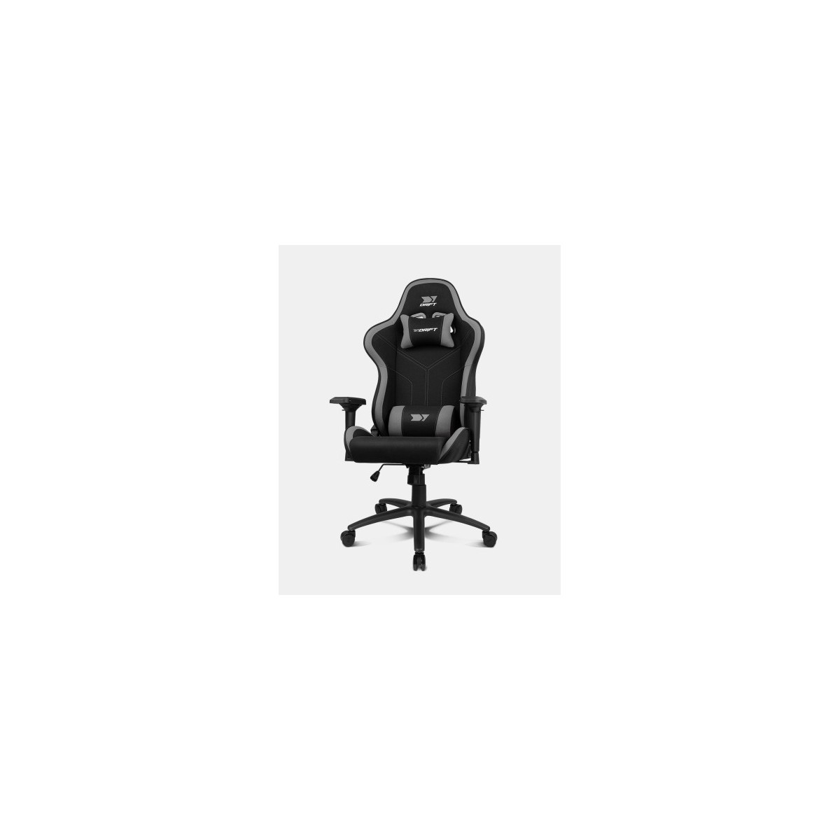 DRIFT DR110BGRAY silla para videojuegos Butaca para jugar Asiento acolchado Negro Gris