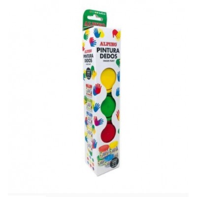 ESTUCHE PINTURA DEDOS 5 X 40ML COLORES SURTIDOS ALPINO DD020105