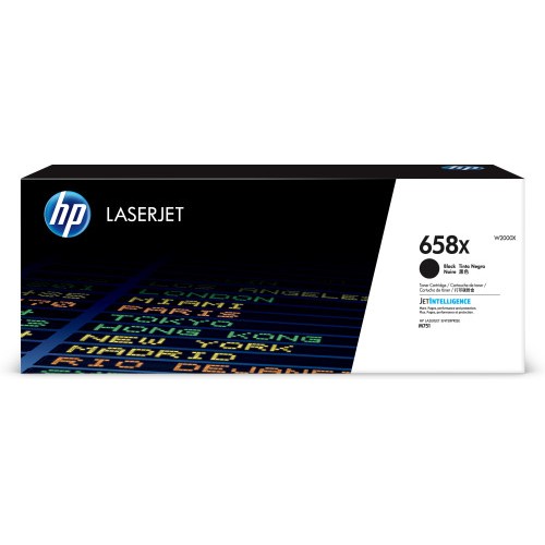 16936-HP Cartucho de toner Original LaserJet 658X negro de alta capacidad