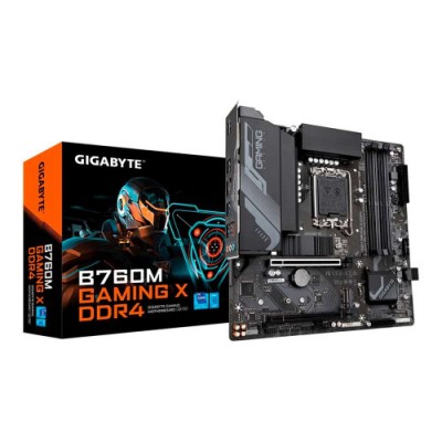 PLACA GIGABYTE B760M GAMING X DDR4INTEL1700B7604DDR4128GBHDMIDP4SATA3M23USB 32USB C25GBMATX