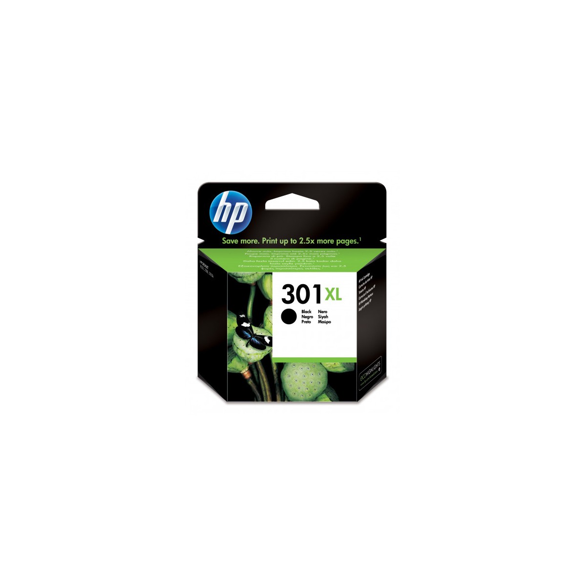 CARTUCHO DE TINTA HP DESKJET 1050 2050 3050 NEGRO 301XL 8ML CH563EE HP301XL