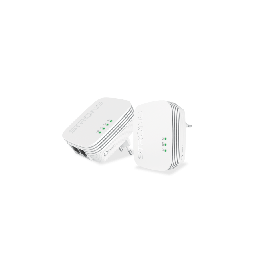 17484-Strong POWERLWF600DUOMINI adaptador de red PowerLine 600 Mbit/s Ethernet Wifi Blanco 2 pieza(s) 17484-Strong POWERLWF600DUOMINI adaptador de red PowerLine 600 Mbit/s Ethernet Wifi Blanco 2 pieza(s)