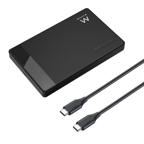 17586-Ewent EW7073 caja para disco duro externo Carcasa de disco duro/SSD Negro 2.5"