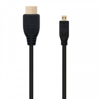 Nanocable HDMI 08m cable HDMI 08 m HDMI tipo A Estandar HDMI tipo D Micro Negro