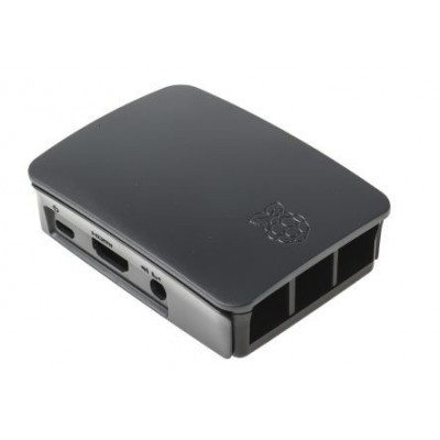 RASPBERRY CAJA PARA RASPBERRY OFICIAL PI 3 NEGRO GRIS 9098138