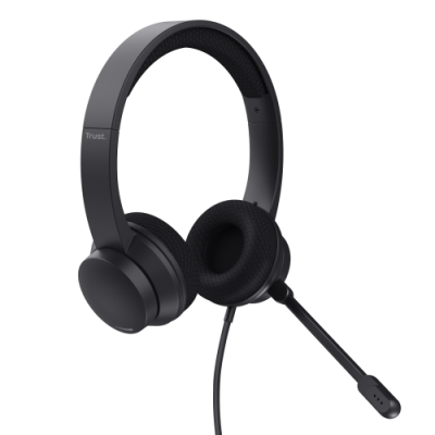 Trust Ayda Auriculares Alambrico Diadema Llamadas Musica USB tipo A Negro