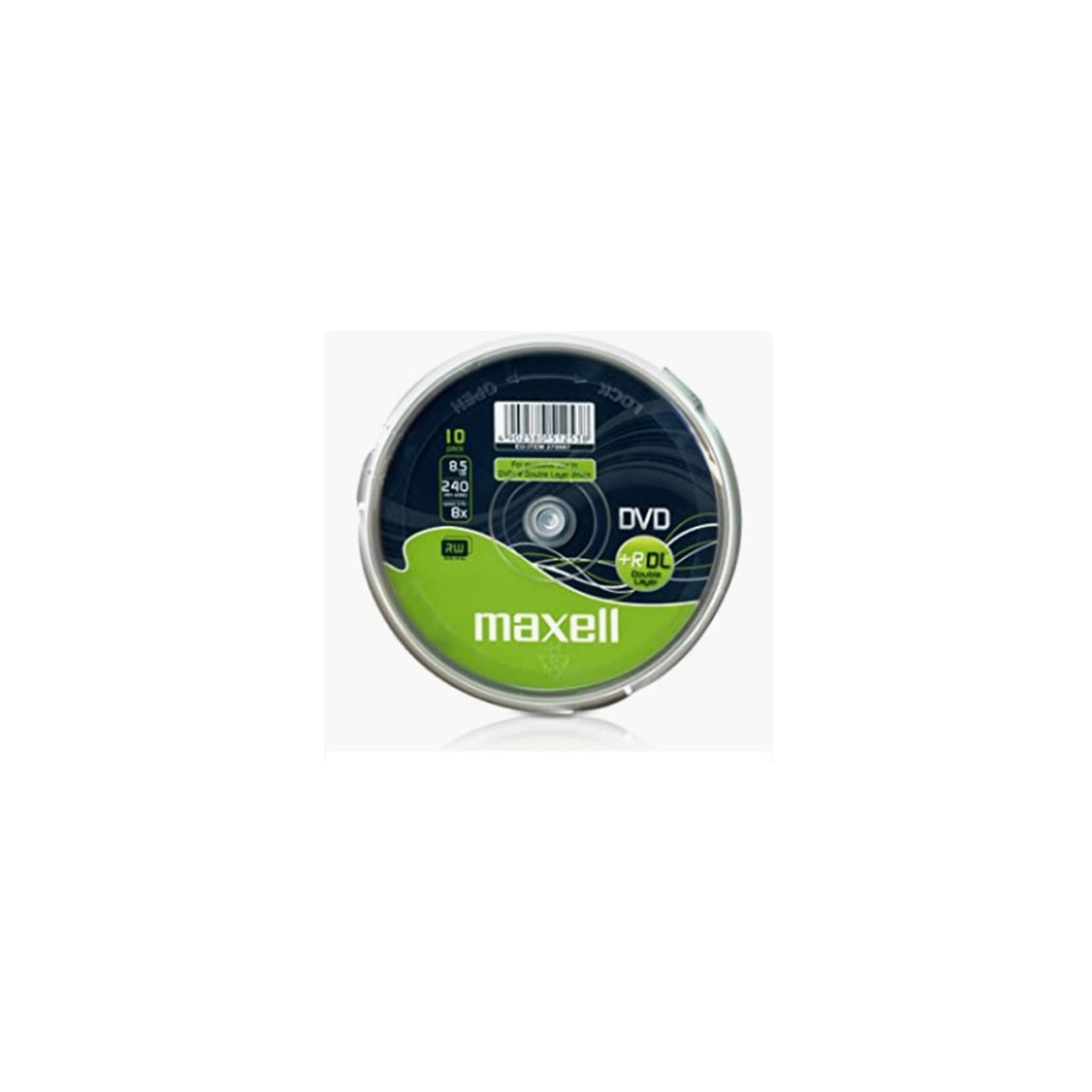 MAXELL DVD 85 GB GRABABLE DOBLE CAPA TARRINA 10 UNIDADES 4X