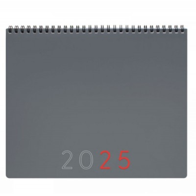 PLANIFICADOR 2025 MES VERTICALNOTAS 250X200MM GRIS INTERNACIONAL FINOCAM 625505025