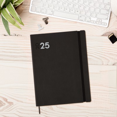 AGENDA 2025 DYNAMIC MARA Y12 210X270MM SEMANA VISTA VERTICAL NEGRO FINOCAM 621146025