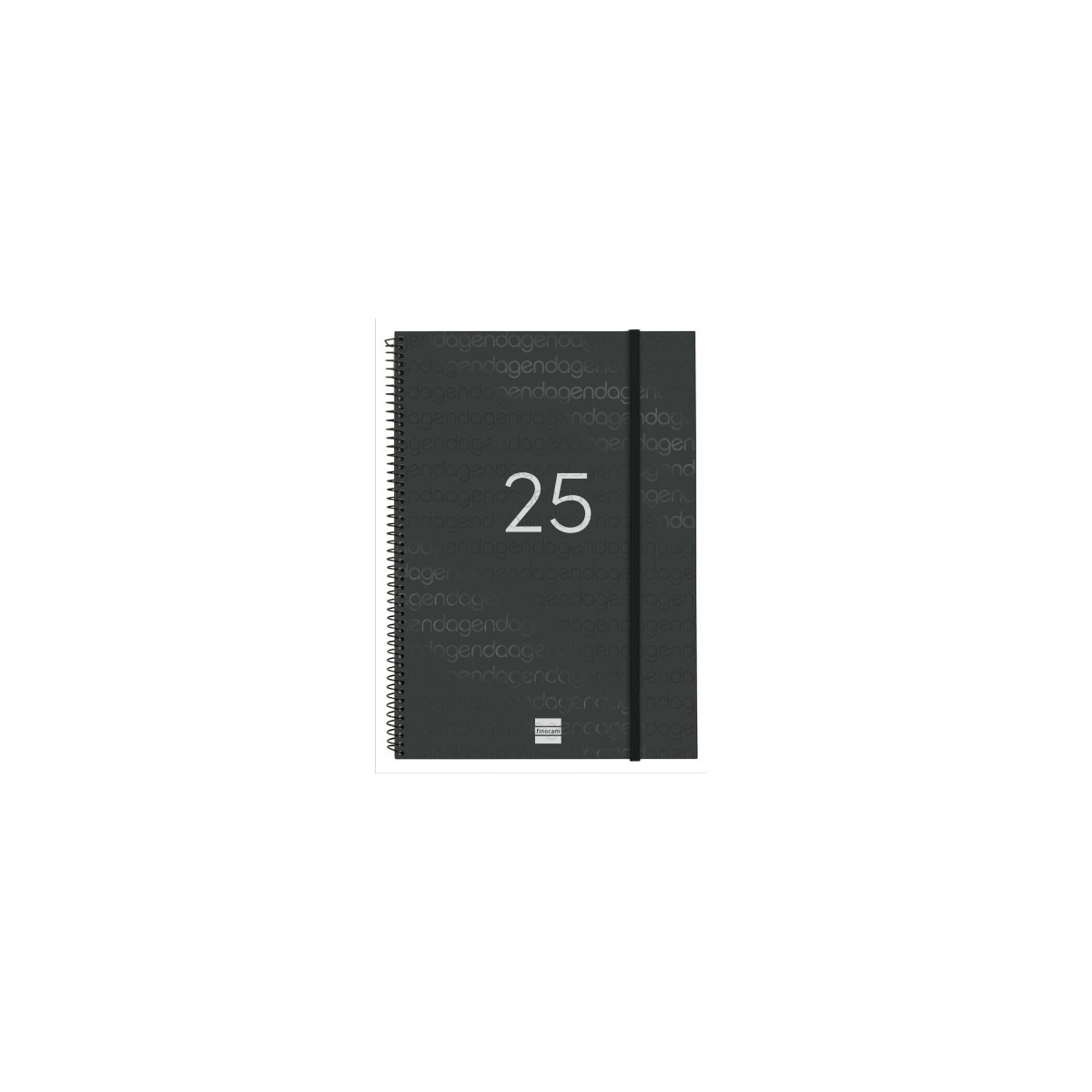 AGENDA 2025 BASIC YEAR E40 210X297MM SEMANA VISTA HORIZONTAL NEGRO FINOCAM 741466025