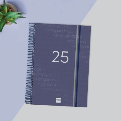 AGENDA 2025 BASIC YEAR E40 210X297MM DIA PAGINA AZUL FINOCAM 741111025