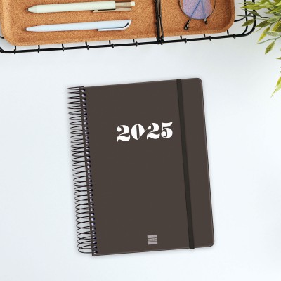 AGENDA 2025 BASIC MY E10 155X212MM DIA PAGINA NEGRO FINOCAM 743526025