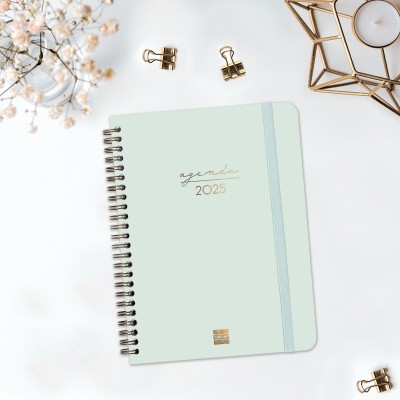 AGENDA 2025 TRENDY ALMA E10 155X212MM SEMANA VISTA HORIZONTAL MENTA FINOCAM 762020325