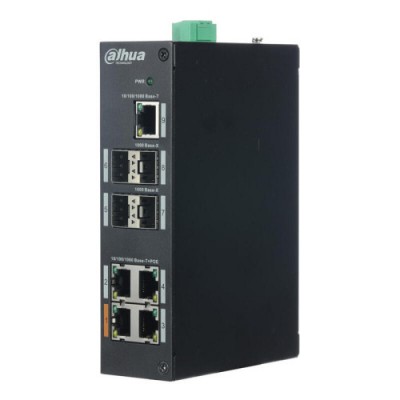 DH PFS3409 4GT V2 DAHUA SWITCH INDUSTRIAL L2 4 PUERTOS 1 UPLINK GIGABIT 4 SFP