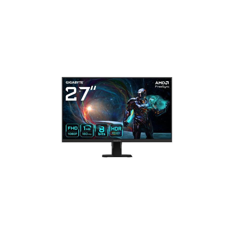 17960-GIGABYTE GS27FA 27" Monitor de Juego FHD - 1920 x 1080 (FHD), 180Hz, 1ms, 300 cd/m2, FreeSync, HDR Ready, HDMI 2.0 17960-GIGABYTE GS27FA 27" Monitor de Juego FHD - 1920 x 1080 (FHD), 180Hz, 1ms, 300 cd/m2, FreeSync, HDR Ready, HDMI 2.0
