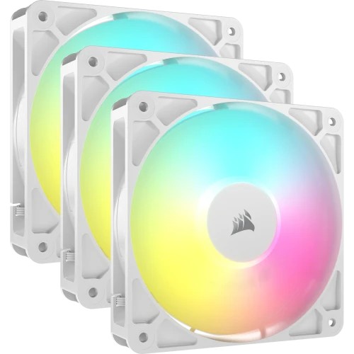 18019-Corsair RS120 ARGB Carcasa del ordenador Ventilador 12 cm Blanco 3 pieza(s)