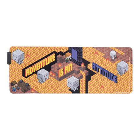 18225-ALFOMBRA DE ESCRITORIO MINECRAFT 30CM X 80CM PALADONE REDSTRING PP11395MCF