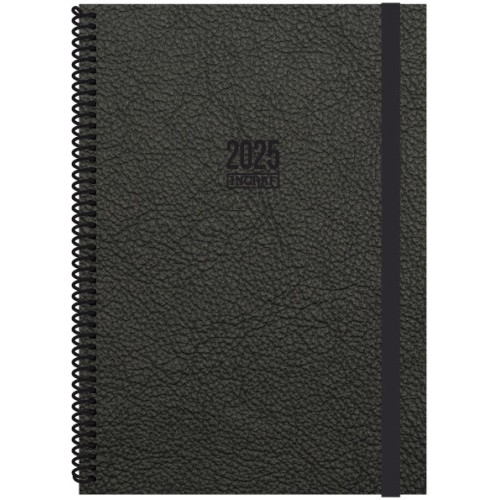 18340-AGENDA 2025 TOKIO DIA/PAGINA 17X24 NEGRO CASTELLANO INGRAF 355562