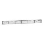 1879-REGLA PLANA TRANSPARENTE EN PLASTICO INYECTADO 30 CM. FAIBO 41130