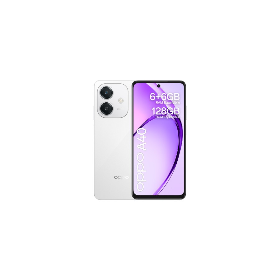 18795-OPPO A40 16,9 cm (6.67") SIM doble Android 14 4G USB Tipo C 6 GB 128 GB 5100 mAh Blanco 18795-OPPO A40 16,9 cm (6.67") SIM doble Android 14 4G USB Tipo C 6 GB 128 GB 5100 mAh Blanco