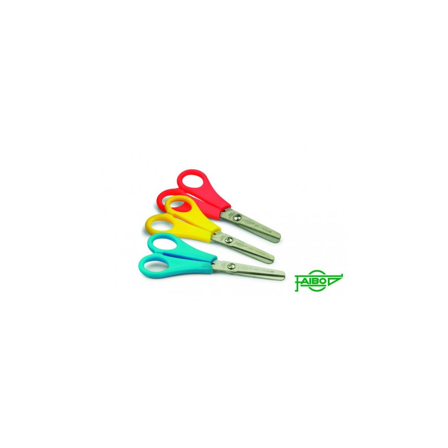 1883-TIJERA ESCOLAR EMPUNADURA PLASTICO CON HOJA EN ACERO INOXIDABLE Y PUNTA ROMA 13 CM. FAIBO TE13 1883-TIJERA ESCOLAR EMPUNADURA PLASTICO CON HOJA EN ACERO INOXIDABLE Y PUNTA ROMA 13 CM. FAIBO TE13