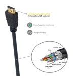 19007-EWENT ULTRA HIGH SPEED HDMI 2.1 CABLE WITH ETHERNET, BLACK, M/M 5,0M, 8K@60HZ, HDR