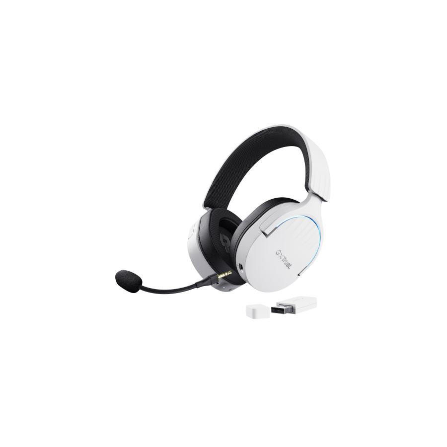 19416-Trust GXT 491W FAYZO Auriculares Inalambrico y alambrico Diadema Juego USB Tipo C Bluetooth Negro, Blanco 19416-Trust GXT 491W FAYZO Auriculares Inalambrico y alambrico Diadema Juego USB Tipo C Bluetooth Negro, Blanco