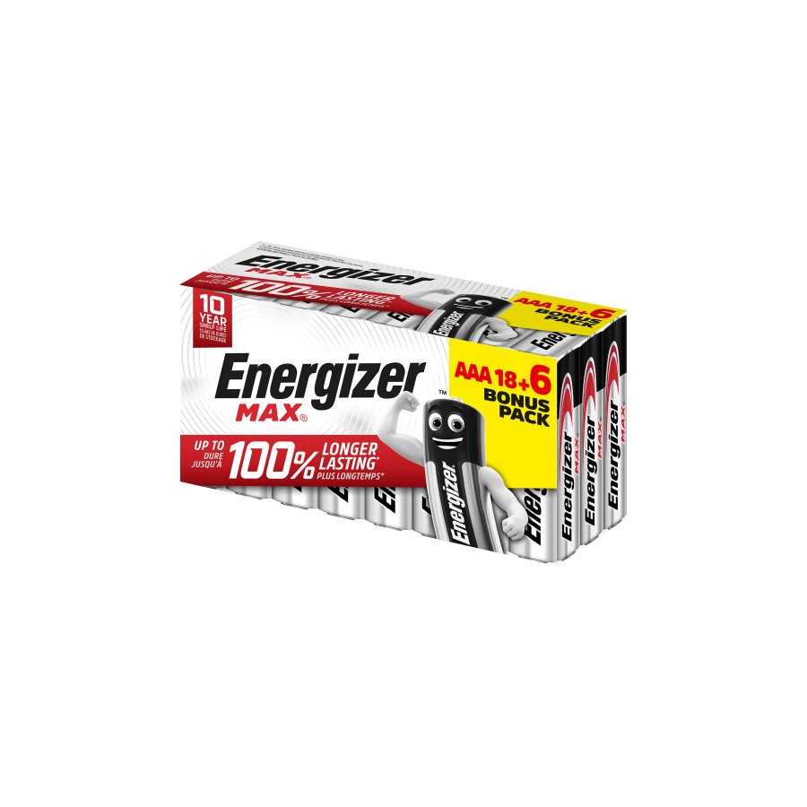 1948-CAJA 18+6 PILAS ALKALINAS POWER TIPO LR03 (AAA) ENERGIZER E303513201 1948-CAJA 18+6 PILAS ALKALINAS POWER TIPO LR03 (AAA) ENERGIZER E303513201