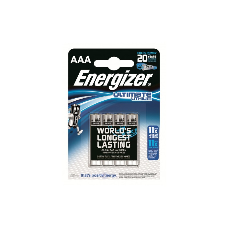 1962-BLISTER 4 PILAS ULTIM LITHIUM TIPO L92 (AAA) ENERGIZER 639171 1962-BLISTER 4 PILAS ULTIM LITHIUM TIPO L92 (AAA) ENERGIZER 639171