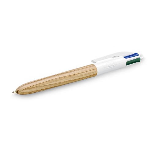 19721-BOLIGRAFO 4 COLORES WOOD BIC 508964
