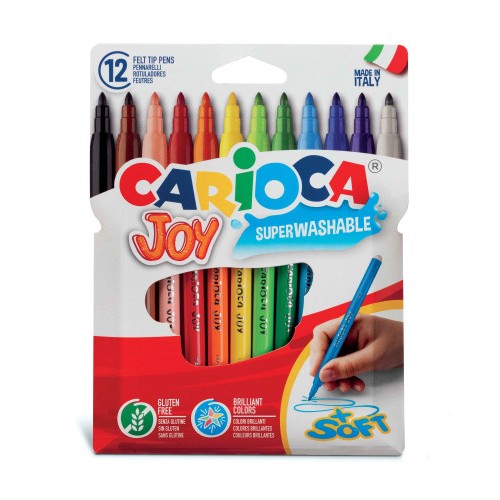 19735-ESTUCHE 12 ROTULADORES JOY BOLSA CARTON CARIOCA 40531