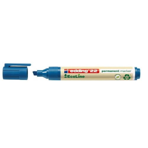 19754-MARCADOR PERMANENTE EDDING ECOLINE 22 COLOR AZUL EDDING 22-003