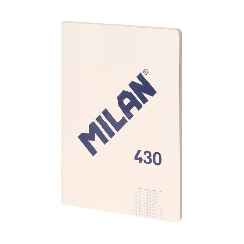 19844-LIBRETA ENCOLADA, PAPEL CUADRICULADO, 48 HOJAS A4, SERIE 1918, BEIGE MILAN 57243G48BG
