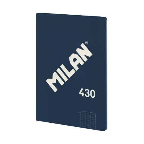 19846-LIBRETA ENCOLADA, PAPEL CUADRICULADO, 48 HOJAS A4, SERIE 1918, AZUL MILAN 57243G48B