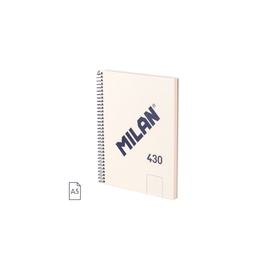 19859-CUADERNO A5 CON ESPIRAL Y TAPA DURA, 80 HOJAS BLANCAS DE 95 GR/M, COLECCION 430 SINCE 1918, BEIGE MILAN 57151E80BG 19859-CUADERNO A5 CON ESPIRAL Y TAPA DURA, 80 HOJAS BLANCAS DE 95 GR/M, COLECCION 430 SINCE 1918, BEIGE MILAN 57151E80BG