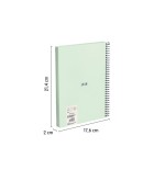 19863-CUADERNO A5 CON ESPIRAL Y TAPA DURA, 80 HOJAS BLANCAS DE 95 GR/M, COLECCION 430 SINCE 1918, VERDE MILAN 57151E80GR