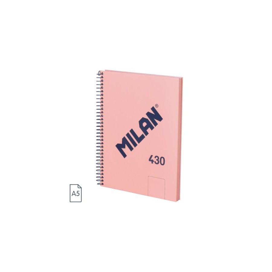 19867-CUADERNO A5 CON ESPIRAL Y TAPA DURA, 80 HOJAS BLANCAS DE 95 GR/M, COLECCION 430 SINCE 1918, ROSA MILAN 57151E80P 19867-CUADERNO A5 CON ESPIRAL Y TAPA DURA, 80 HOJAS BLANCAS DE 95 GR/M, COLECCION 430 SINCE 1918, ROSA MILAN 57151E80P