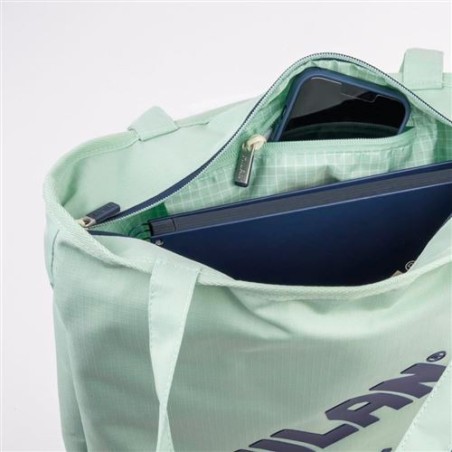 19885-BOLSO SHOPPER COLECCION 430 SINCE 1918, VERDE MILAN 62102SNCGR