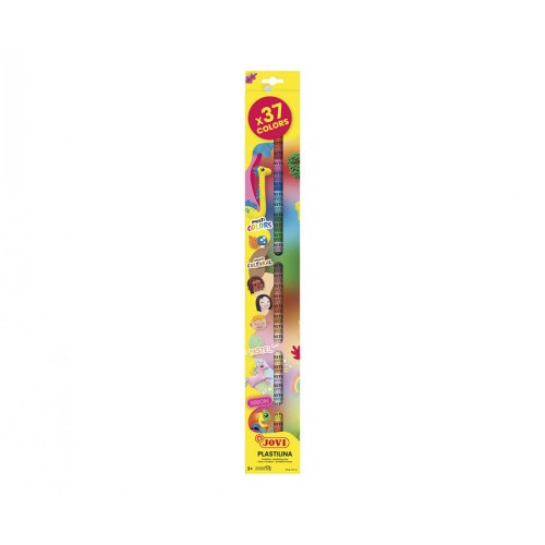 19896-ESTUCHE 37 BARRAS DE PLASTILINA 15G COLORES SURTIDOS JOVI 90/37