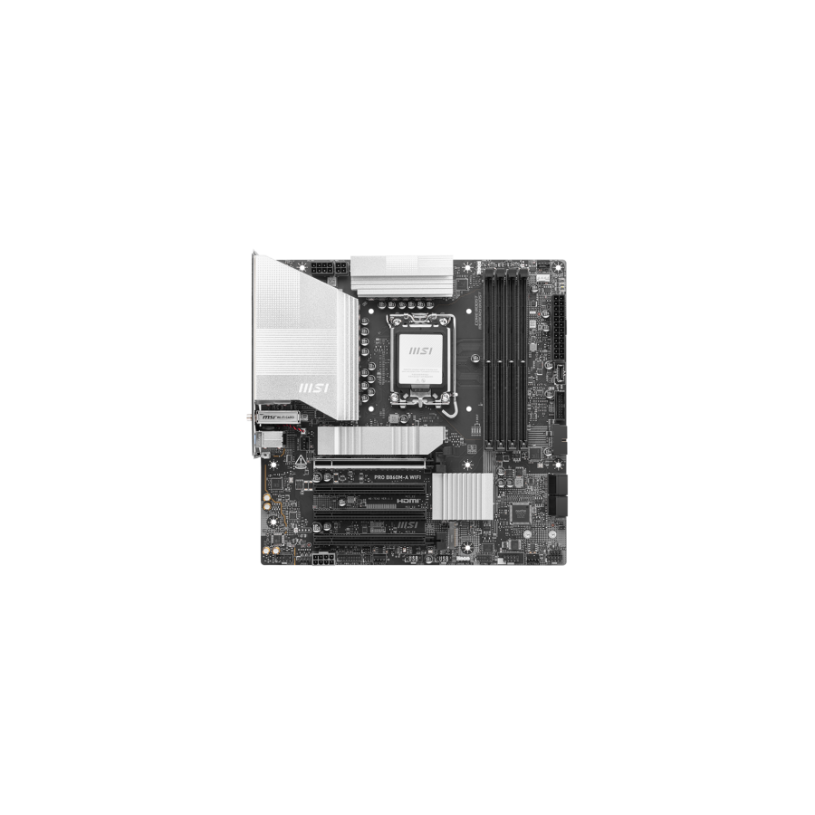 20215-MSI PRO B860M-A WIFI placa base Intel B860 LGA 1851 (Socket V1) micro ATX 20215-MSI PRO B860M-A WIFI placa base Intel B860 LGA 1851 (Socket V1) micro ATX