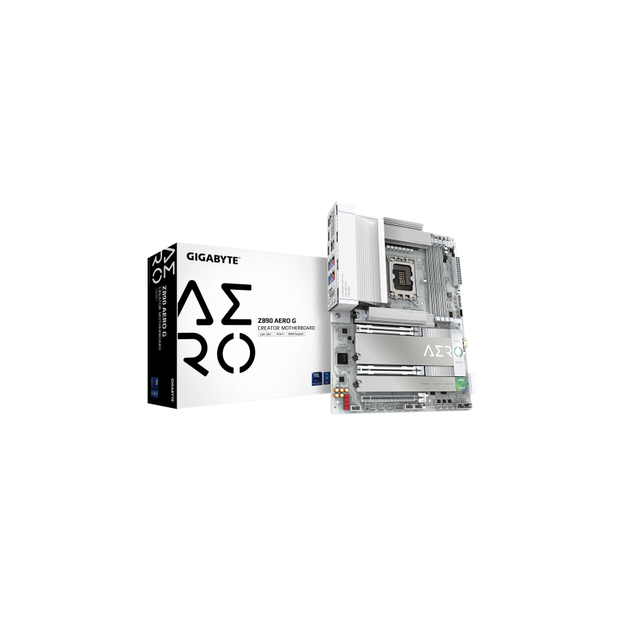 20228-GIGABYTE Placa base Z890 AERO G - Compatible con CPUs Intel Core Ultra (Serie 2), VRM de 16+1+2 fases, hasta 8800M 20228-GIGABYTE Placa base Z890 AERO G - Compatible con CPUs Intel Core Ultra (Serie 2), VRM de 16+1+2 fases, hasta 8800M