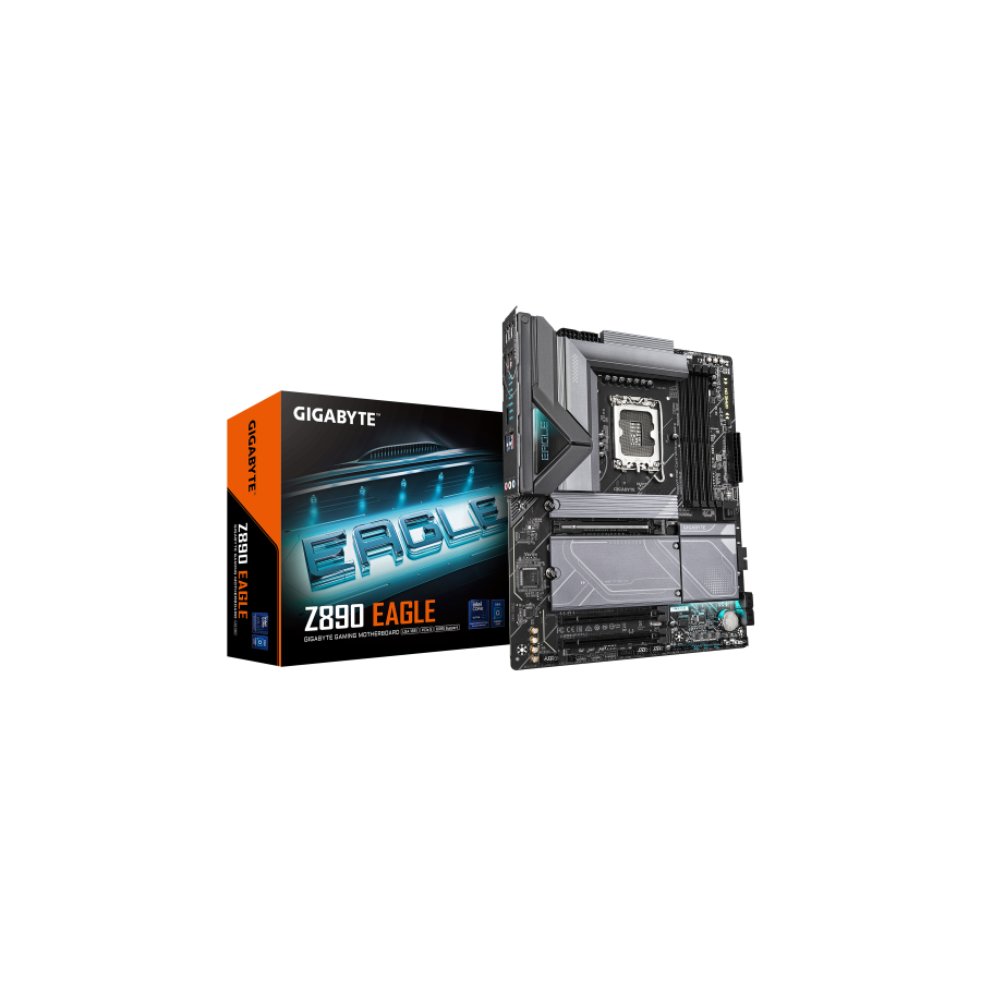 20230-GIGABYTE Z890 EAGLE Placa Base - Compatible con CPUs Intel Core Ultra (Serie 2), VRM de 14+1+2 fases, hasta 8800MH 20230-GIGABYTE Z890 EAGLE Placa Base - Compatible con CPUs Intel Core Ultra (Serie 2), VRM de 14+1+2 fases, hasta 8800MH