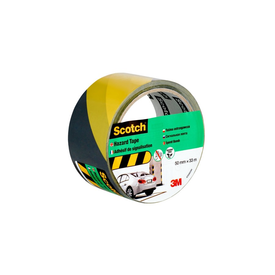 20293-ROLLO CINTA ADHESIVA DE SENALIZACION 4705 NEGRA Y AMARILLA 50MM X 33M SCOTCH 7100191225 20293-ROLLO CINTA ADHESIVA DE SENALIZACION 4705 NEGRA Y AMARILLA 50MM X 33M SCOTCH 7100191225