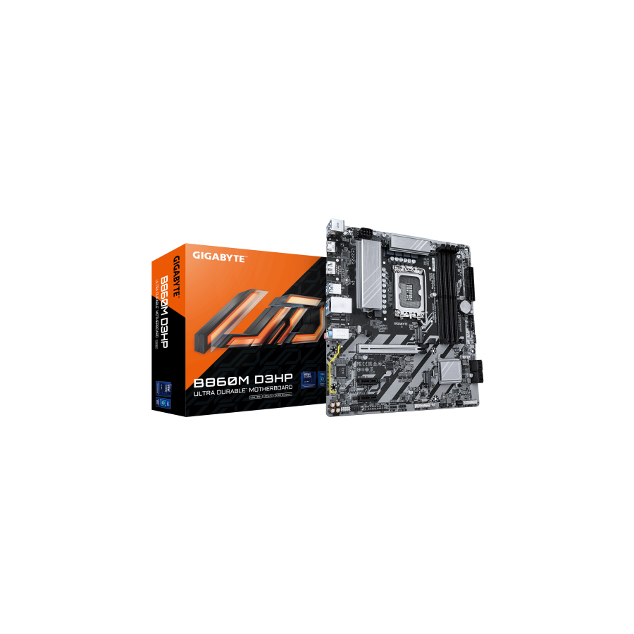 20435-GIGABYTE B860M D3HP Placa base - CPUs Intel Core Ultra, VRM de 4+1+2+1 fases, hasta 9066MHz DDR5, 2xPCIe 4.0 M.2, 20435-GIGABYTE B860M D3HP Placa base - CPUs Intel Core Ultra, VRM de 4+1+2+1 fases, hasta 9066MHz DDR5, 2xPCIe 4.0 M.2,