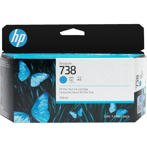 20465-HP DESIGNJET 738 CARTUCHO CIAN 130ML